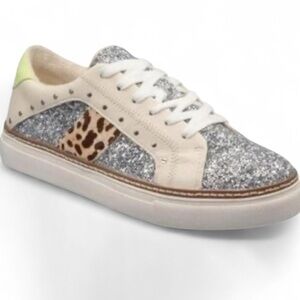 Crown Vintage Animal Glitter Fashion Sneakers | Women’s 9